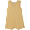 Dandelion Sleeveless Modal Romper, Yellow - Onesies - 1 - thumbnail