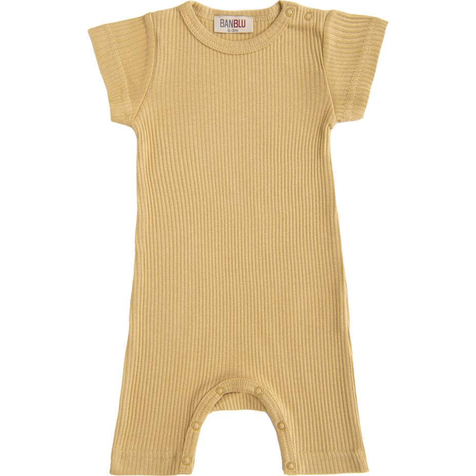 Biscotti Modal Bodysuit, Yellow - Onesies - 1