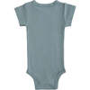 Teal SS Modal Bodysuit, Blue - Onesies - 2