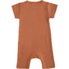 Terracotta Modal Bodysuit, Orange - Onesies - 2