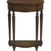 Ashby Demilune Antique Cherry Console Table with Storage - Accent Tables - 1 - thumbnail