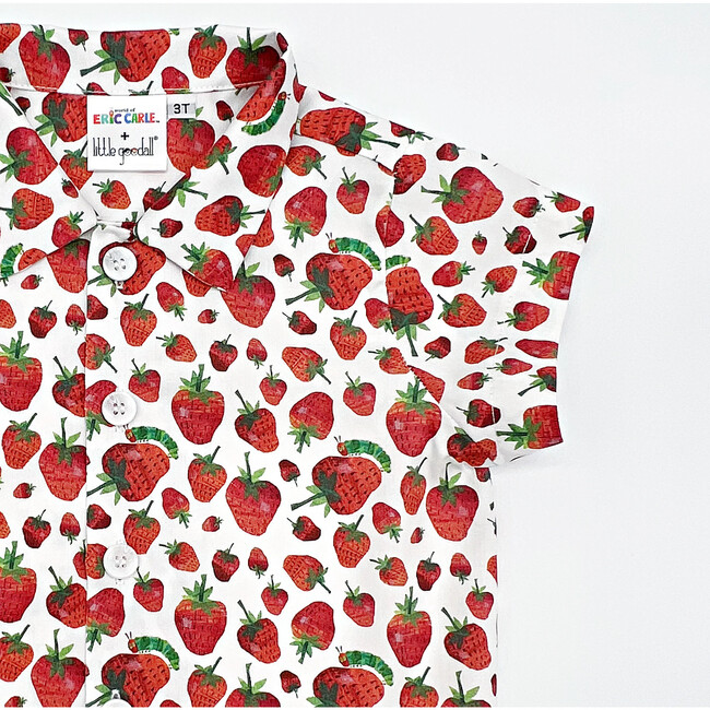Very Hungry Caterpillar Strawberry Shirt, Strawberry Print