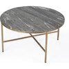 Grafton Gray Marble Round Coffee Table - Accent Tables - 1 - thumbnail