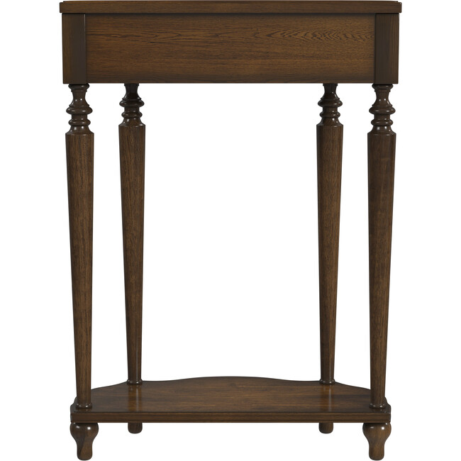 Ashby Demilune Antique Cherry Console Table with Storage - Accent Tables - 2