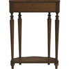 Ashby Demilune Antique Cherry Console Table with Storage - Accent Tables - 2