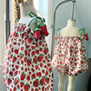The Very Hungry Caterpillar™ Strawberry Bubble Romper, Strawberry Print - Rompers - 4 - thumbnail