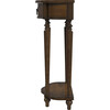 Ashby Demilune Antique Cherry Console Table with Storage - Accent Tables - 3