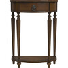 Ashby Demilune Antique Cherry Console Table with Storage - Accent Tables - 4