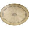 Jeanette Oval Antique Beige Wood Accent Table - Accent Tables - 6 - thumbnail