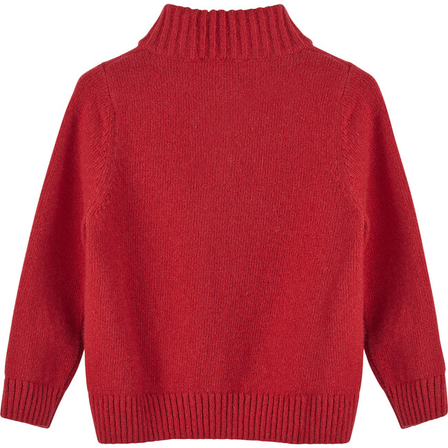 Sebastian Half Zip, Red - Sweaters - 4