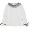 Strawberry Thief Willow Jersey Top, White - T-Shirts - 1 - thumbnail