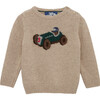 Little Henry Sweater, Oatmeal - Sweaters - 1 - thumbnail