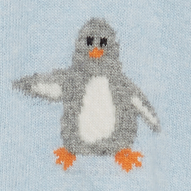 Pip Penguin Leggings, Pale Blue - Leggings - 4