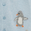 Pip Penguin Cardigan, Pale Blue - Cardigans - 4