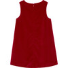 Scarlet Velvet Pinafore, Red Velvet - Dresses - 3