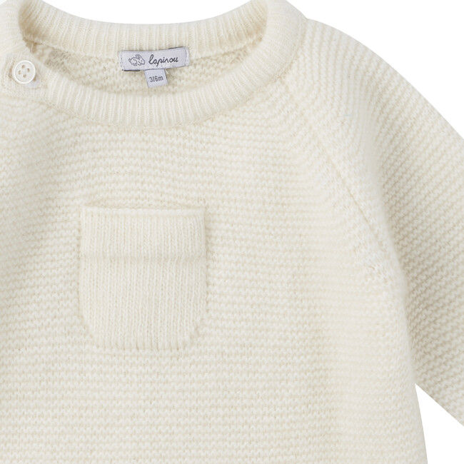 Little Cosy Sweater, Off White - Sweaters - 3