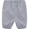 Little Bertie Pants, Pale Blue Herringbone - Pants - 2