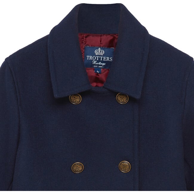 Pea Coat, Navy - Coats - 5