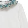 Strawberry Thief Willow Jersey Top, White - T-Shirts - 4
