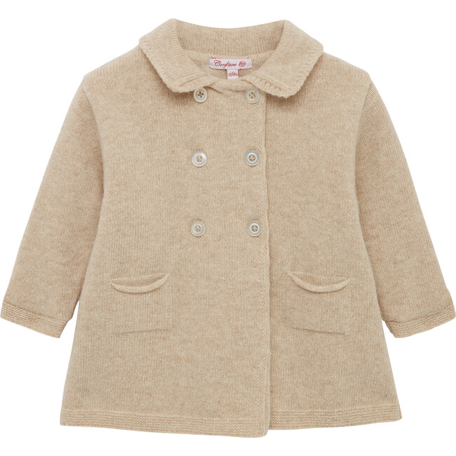 Little Alexandra Knitted Coat, Oatmeal