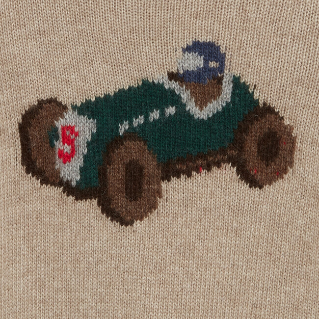 Little Henry Sweater, Oatmeal - Sweaters - 5