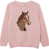 Freya Pony Sweater, Pale Pink - Sweaters - 1 - thumbnail