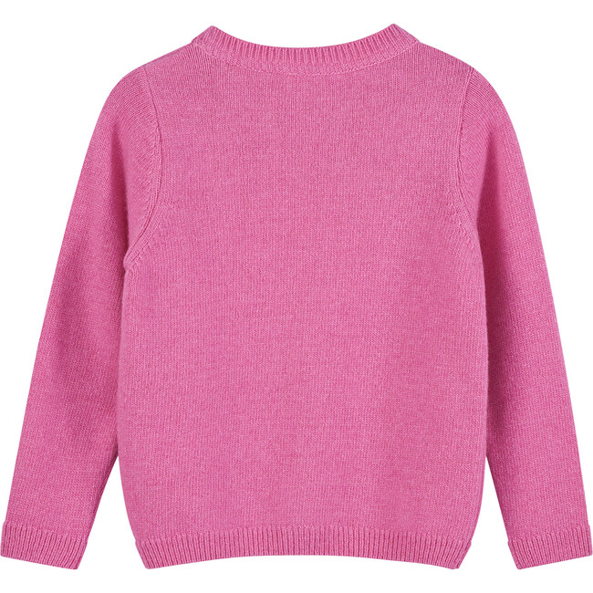 Heart Sweater, Deep Pink - Sweaters - 3