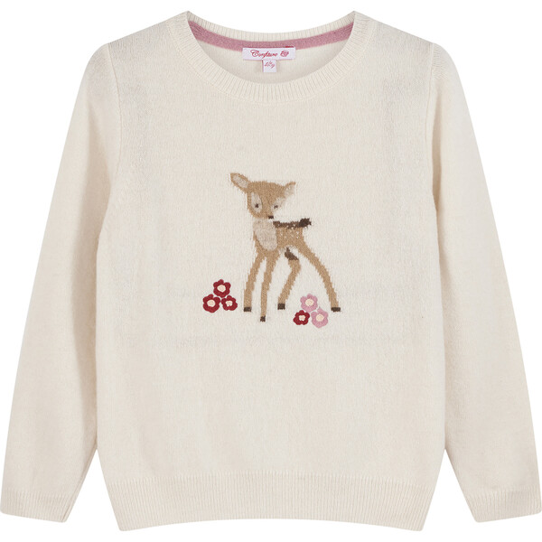 Fawn Sweater, Winter White - Trotters London Sweaters | Maisonette