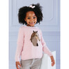 Freya Pony Sweater, Pale Pink - Sweaters - 2