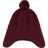 Childrens Jamie Hat, Burgundy - Hats - 1 - thumbnail