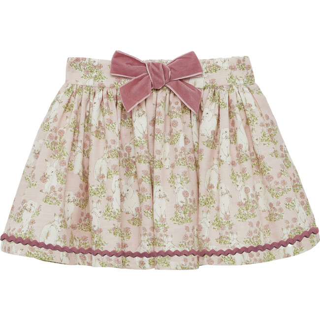 Bunny Bow Skirt, Pale Pink