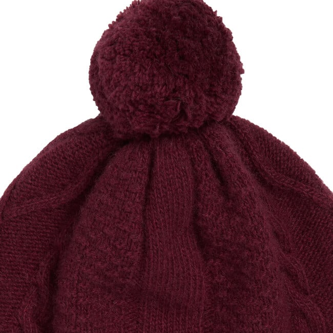 Childrens Jamie Hat, Burgundy - Hats - 2