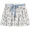 Arabella Skirt, Blue Rose Floral - Skirts - 1 - thumbnail