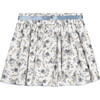 Arabella Skirt, Blue Rose Floral - Skirts - 2 - thumbnail