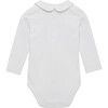 Little Milo Piped Body, White - One Pieces - 2