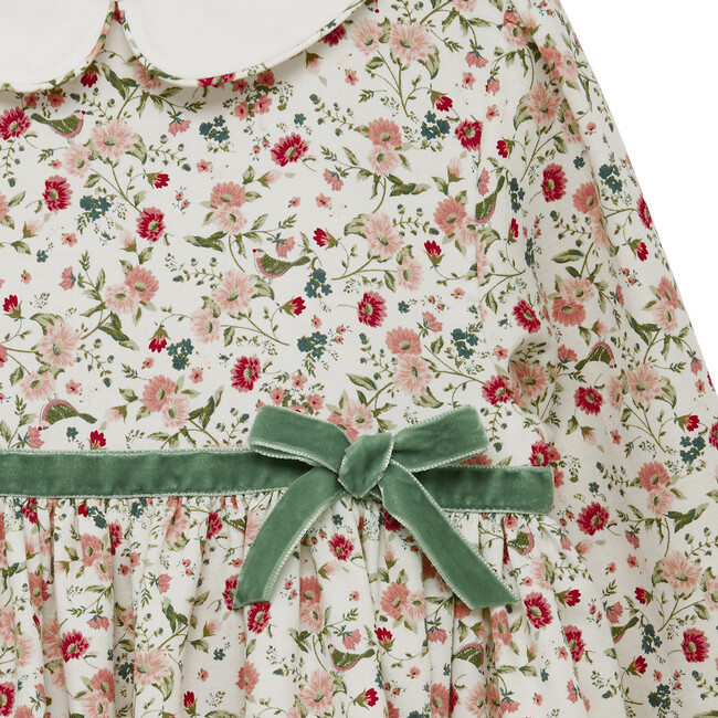 Adriana Dress, Pink Floral Bird - Dresses - 3