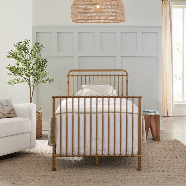 Winston 4-in-1 Convertible Mini Crib, Vintage Gold - Cribs - 6