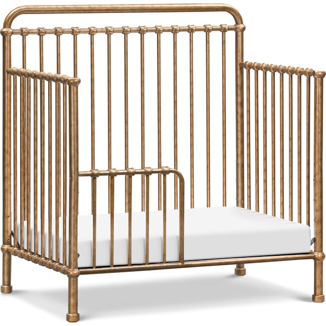 Winston 4-in-1 Convertible Mini Crib, Vintage Gold - Cribs - 10