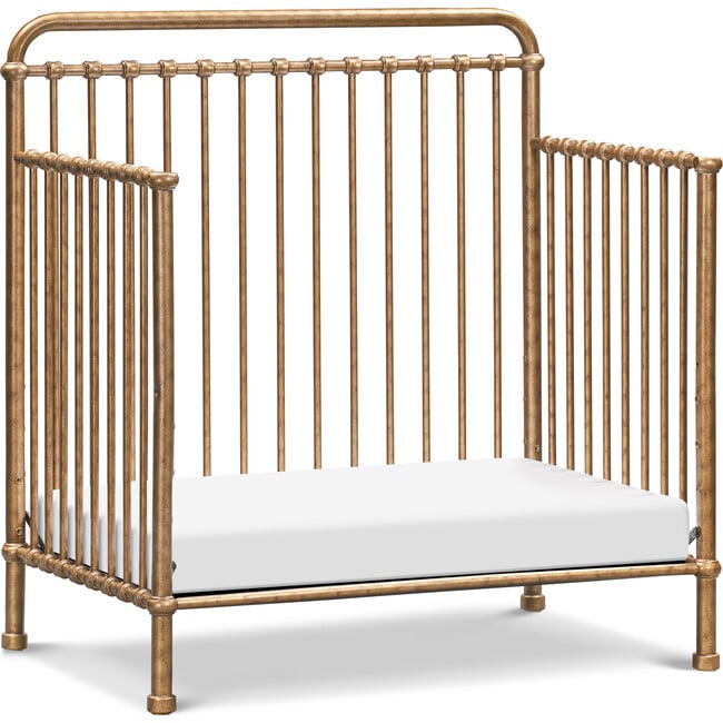 Winston 4-in-1 Convertible Mini Crib, Vintage Gold - Cribs - 11