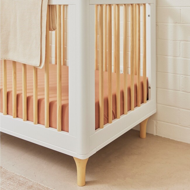 Lolly 3-in-1 Convertible Crib with Toddler Bed Conversion Kit, White - Cribs - 4
