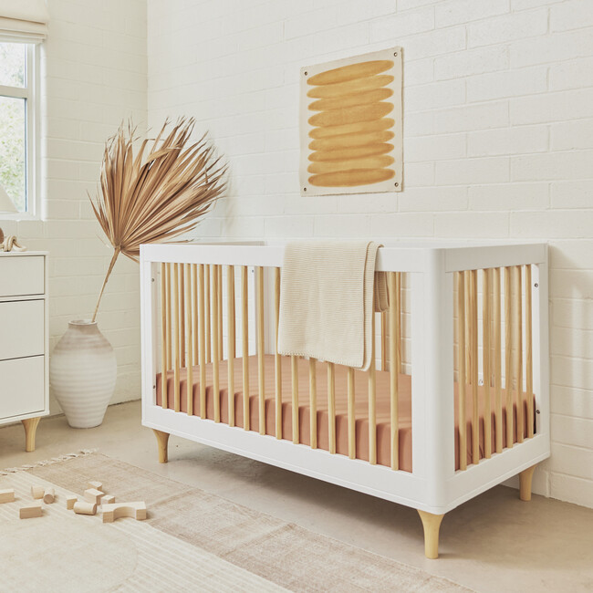 Lolly 3-in-1 Convertible Crib with Toddler Bed Conversion Kit, White - Cribs - 5