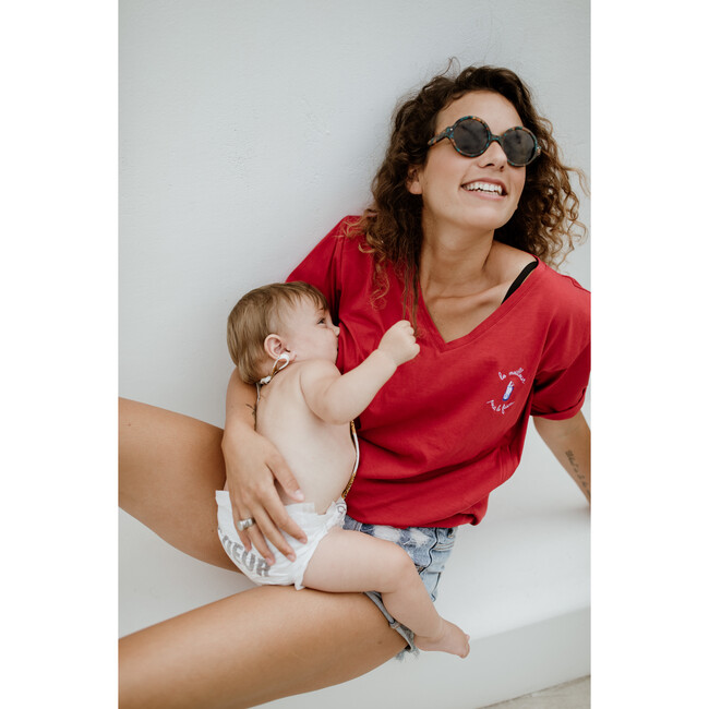 Women's Nursing Le Meilleur Pour La Faim T-Shirt, Red
