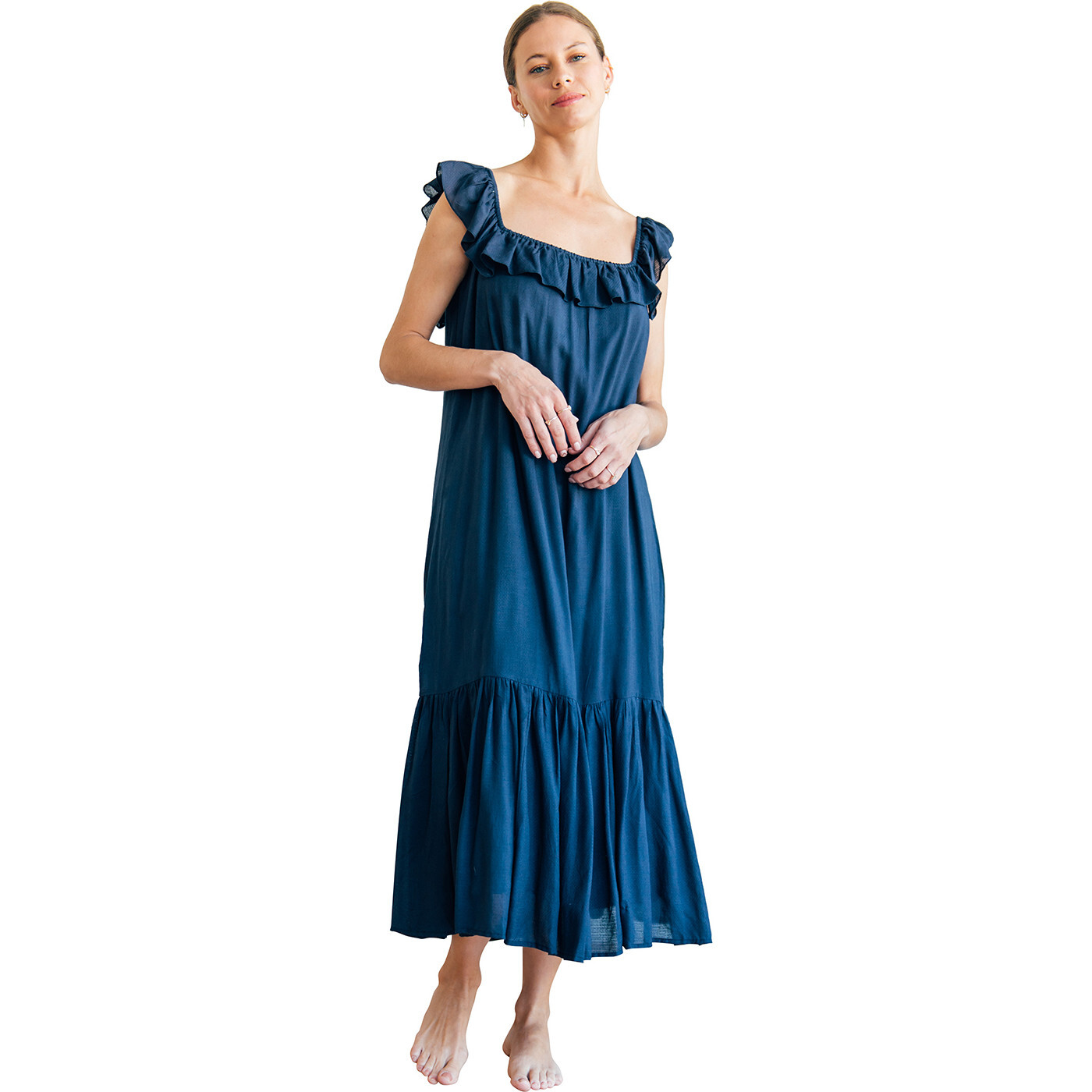 Women's Parker Dress in Summer, Classic Blue - Dresses - 1