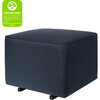 Kiwi Gliding Ottoman, Navy Eco-Twill - Ottomans - 6