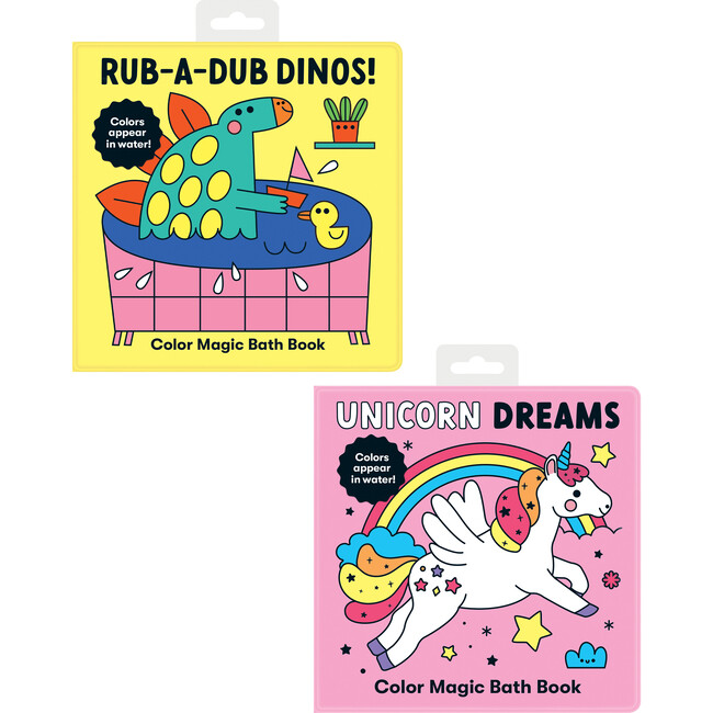 Magic Bath Book Set: Unicorn Dreams & Rub-A-Dub Dinos - Books - 1