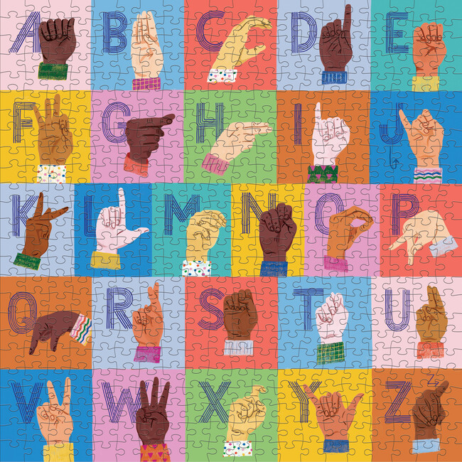 American Sign Language Alphabet 500 Piece Family Puzzle - Puzzles - 3