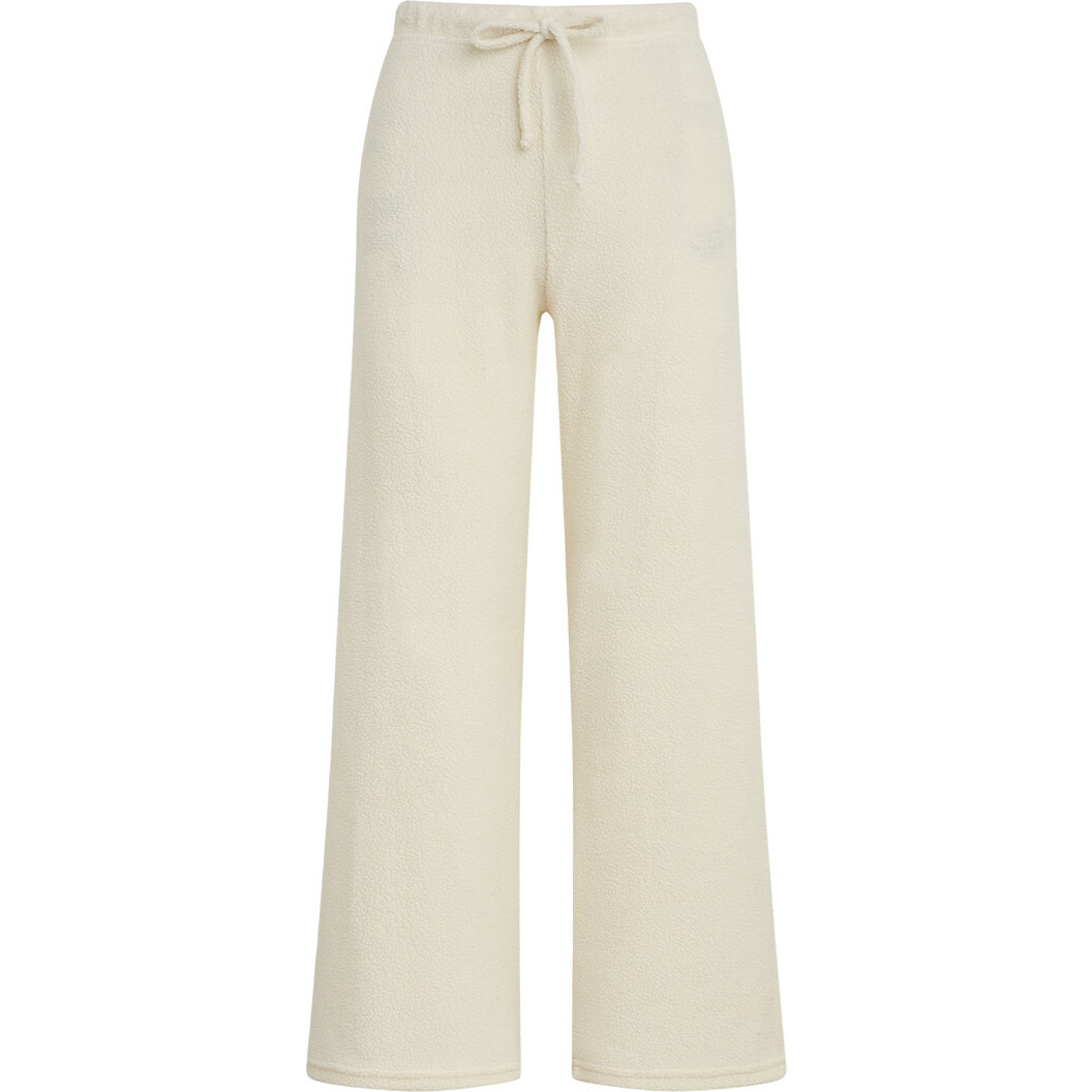 Women's Teddy Drawstring Burnout Pant, Crème - Sweatpants - 1