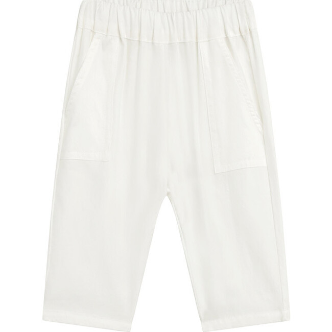 Yoko Bebe Pocket Pant, White - Sweatpants - 1