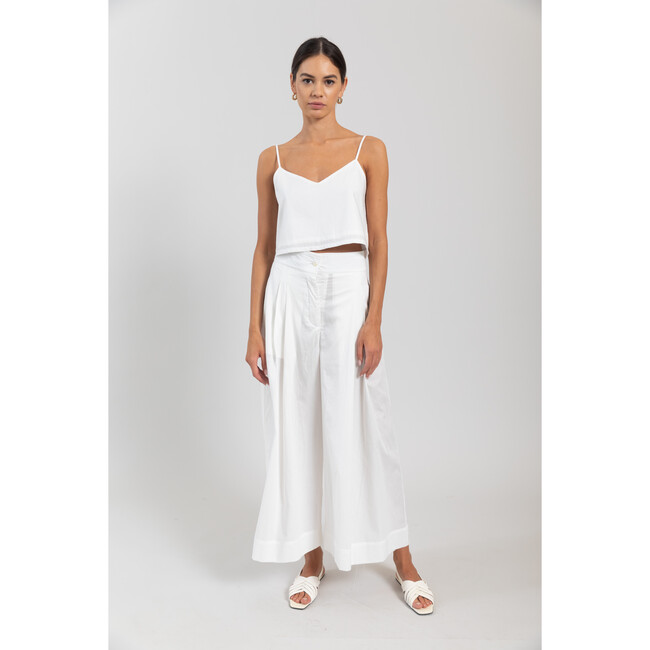 Women's Yoko Crop Tank, White - Tees - 4
