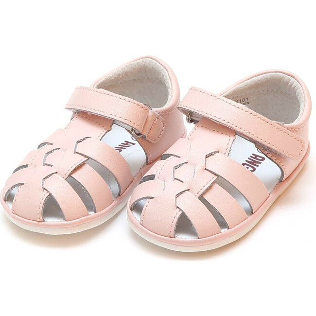 Baby Christie Leather Fisherman Sandal, Pink